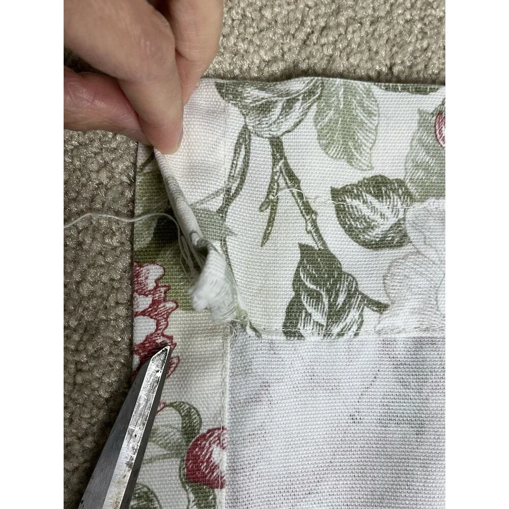 Home Trends‎ Orchard Scarsdale Floral Rose Tassel Valance Panels Set Cottagecore